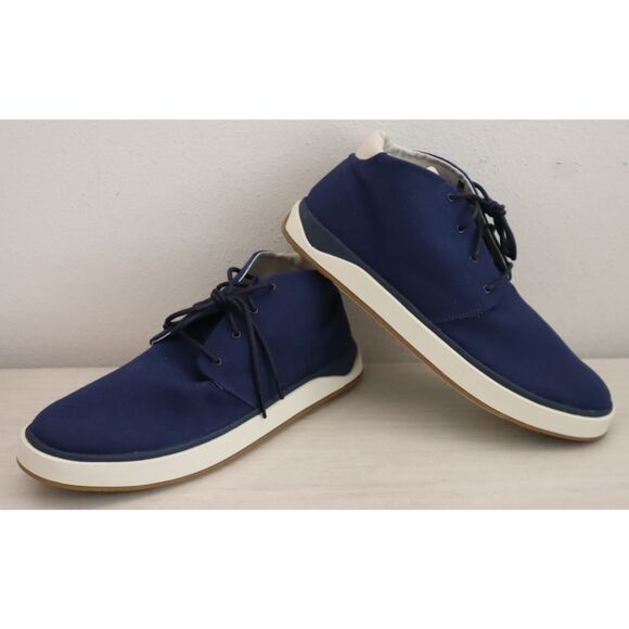 OluKai 10539-5454 Men’s Sz 13 Navy Blue Textile High-Top Sneakers Shoes - Picture 1 of 13